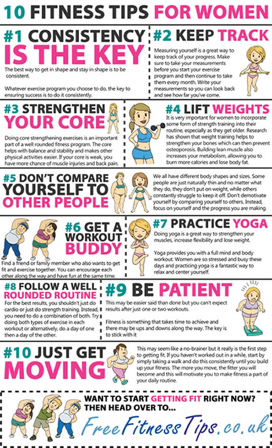  Fitness tips for women 