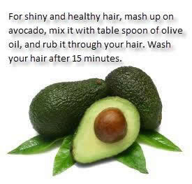 Beauty tips ;For shiny and healthy hair,avocado 