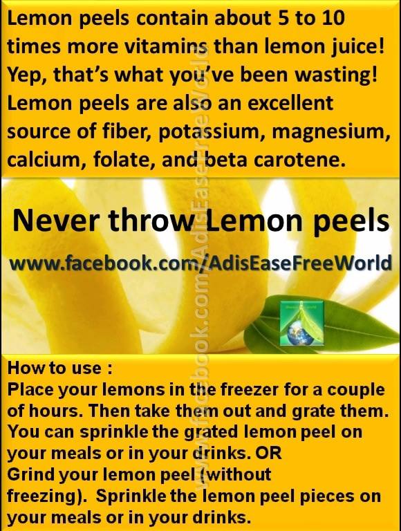 lemon peels ,health tips