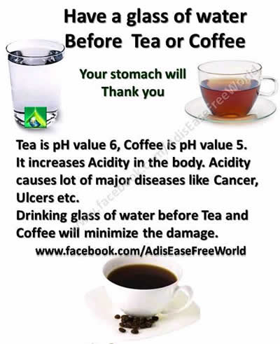 Side effects of tea & coffee,remedy 