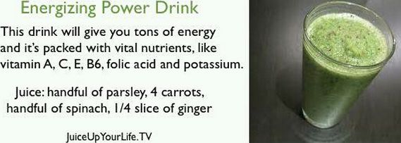 Energizing power drink,recipe 