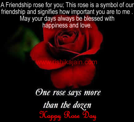 rose images with friendship quotes