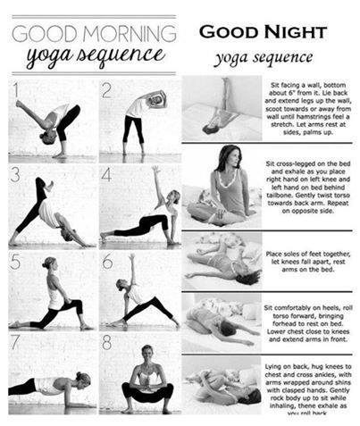 Good Morning and Good Night Yoga Poses