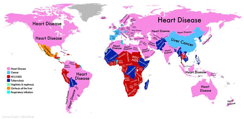  Most Deadly Disease In Every Nation