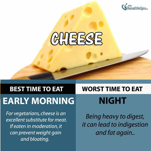 Best time to eat cheese