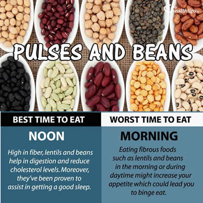 Best time to eat pulses and beans