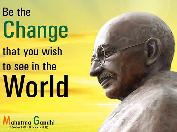 Mahatma Gandhi ~ The Idol of Humanity ~ Salutations on his BirthDay
