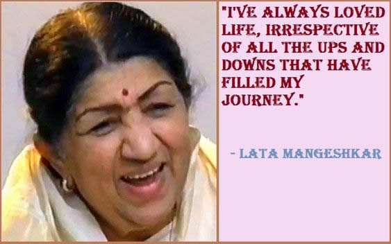 Motivational Lata Mangeshkar Quotes 